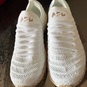 Women’s White APL slip on sneakers size 8